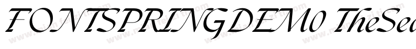 FONTSPRINGDEM0 TheSeasonsBold字体转换